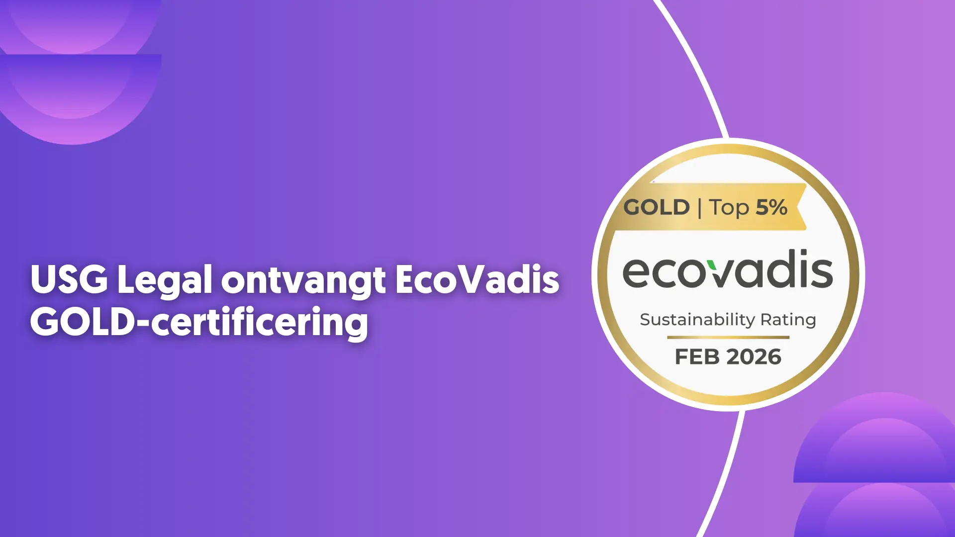 USG Legal EcoVadis GOLD